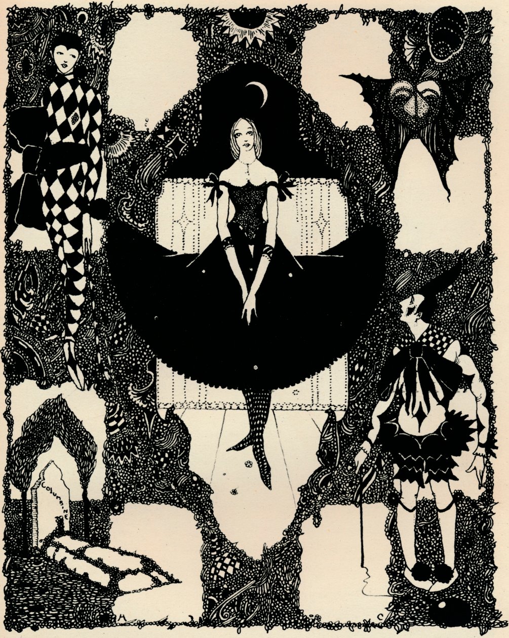 Columbine, ca 1900-1930, 1925 av Harry Clarke