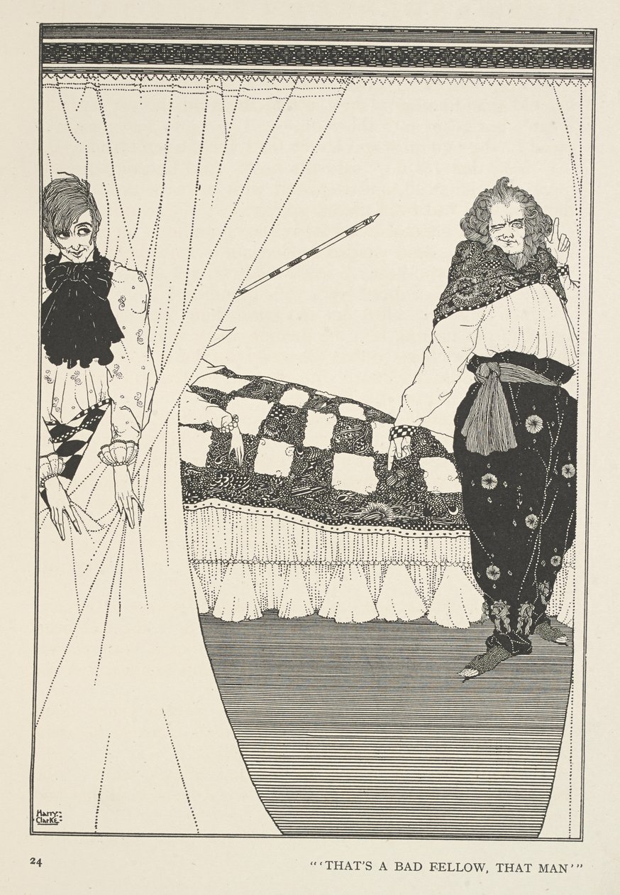 Store Claus og Lille Claus. Det er en dårlig fyr, den mannen. av Harry Clarke