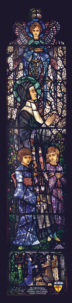 Den salige Julie med to barn, 1927 av Harry Clarke