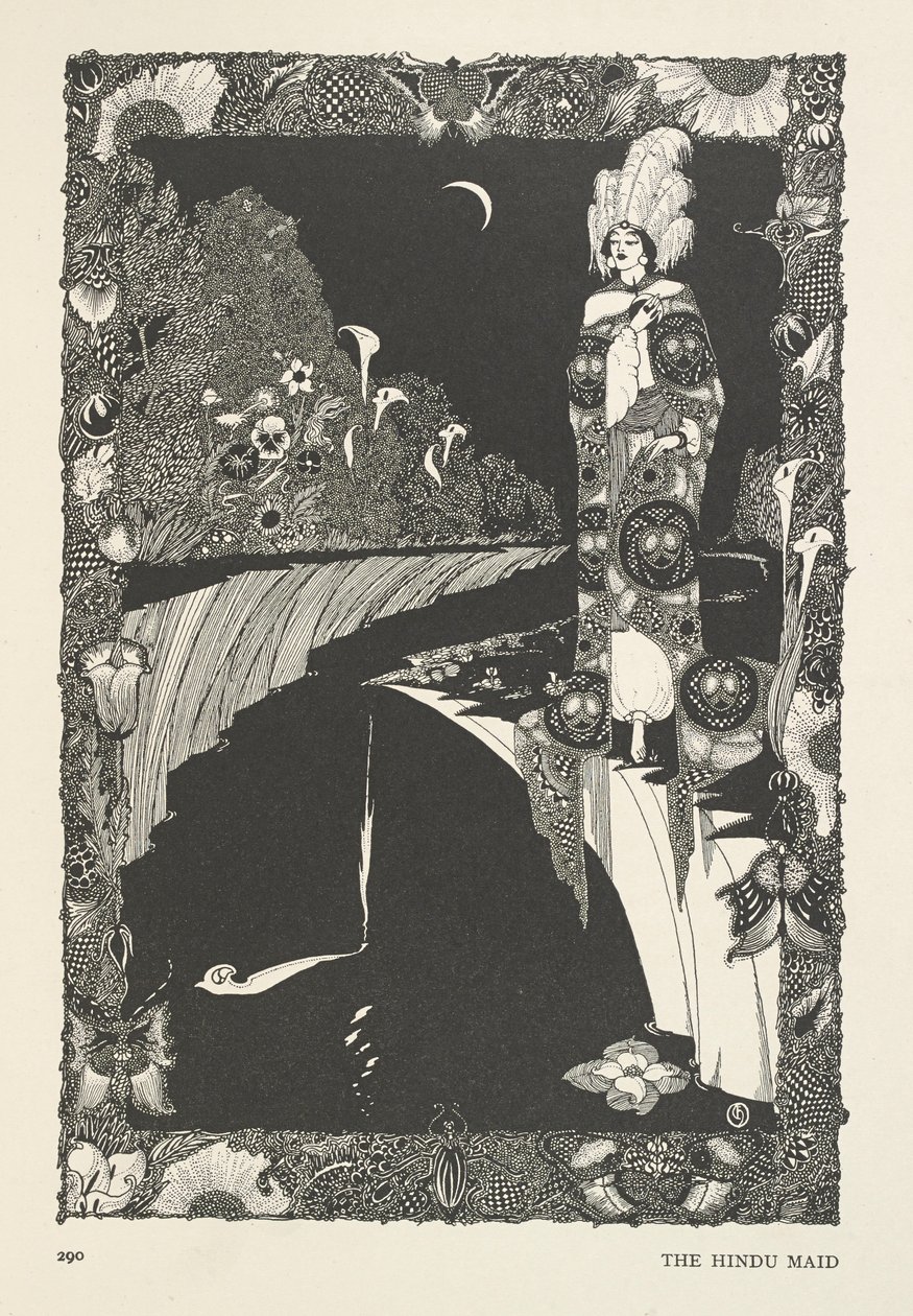 Den hinduistiske hushjelpen. av Harry Clarke