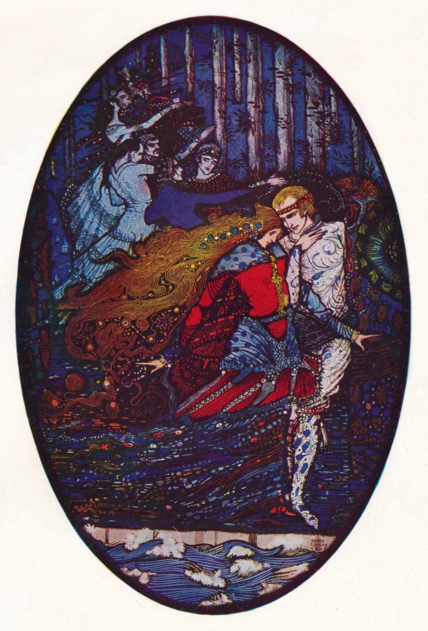Møtet, c1918 av Harry Clarke