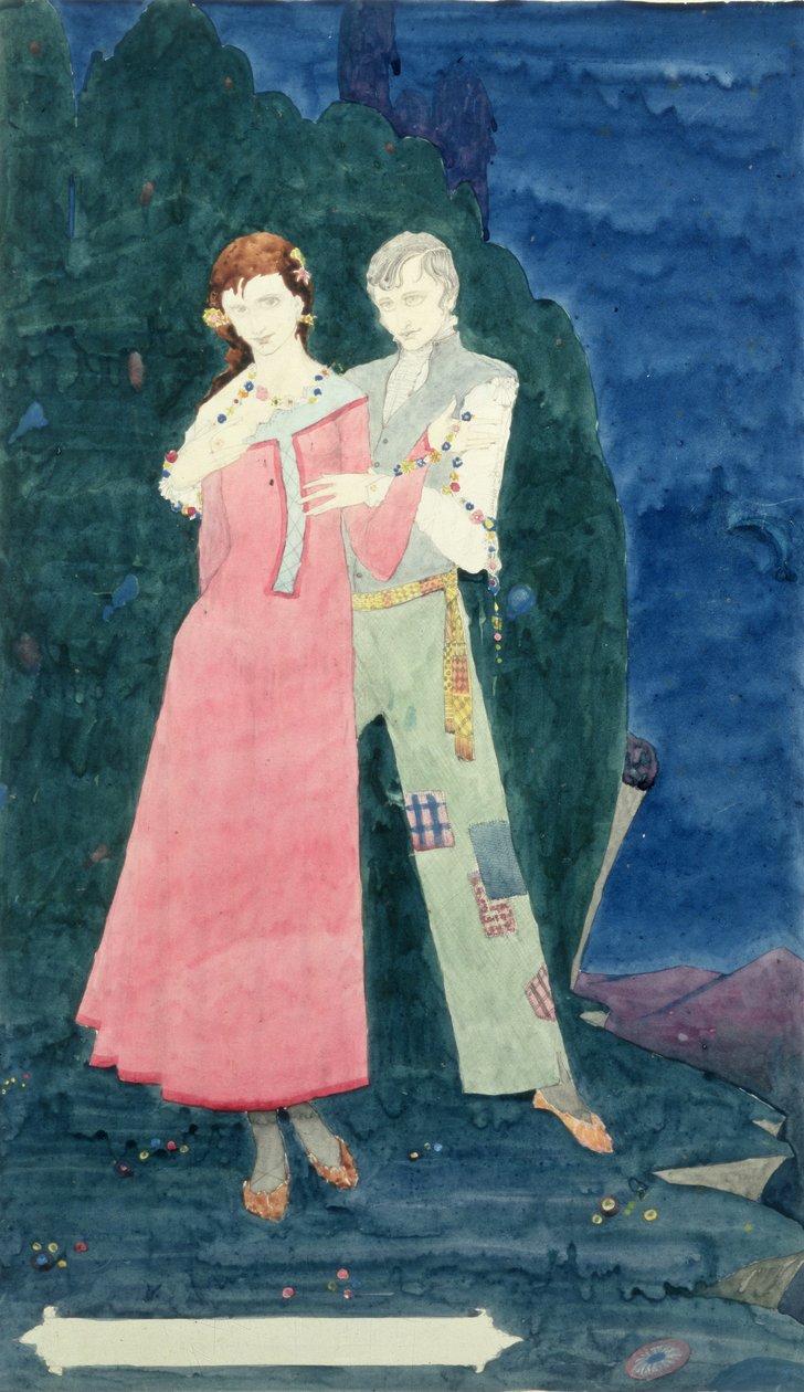 The Playboy of the Western World av J.M Synge (1861-1909), design for Geneva Window av Harry Clarke