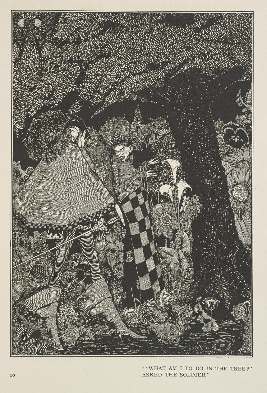 Tinder-boksen "Hva skal jeg gjøre i treet?" spurte soldaten. av Harry Clarke