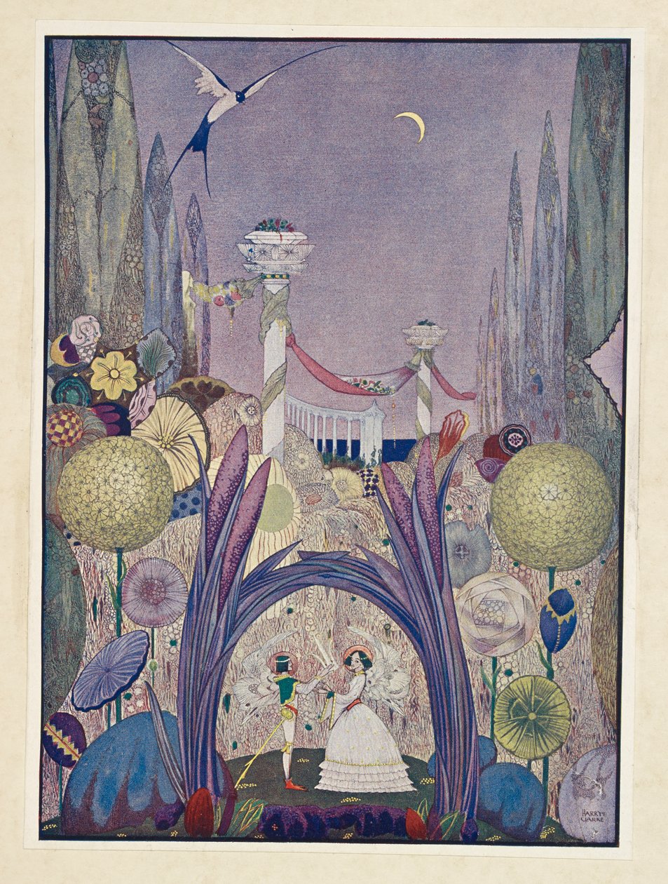 Tommelise Hun burde være dronningen av alle blomstene. av Harry Clarke