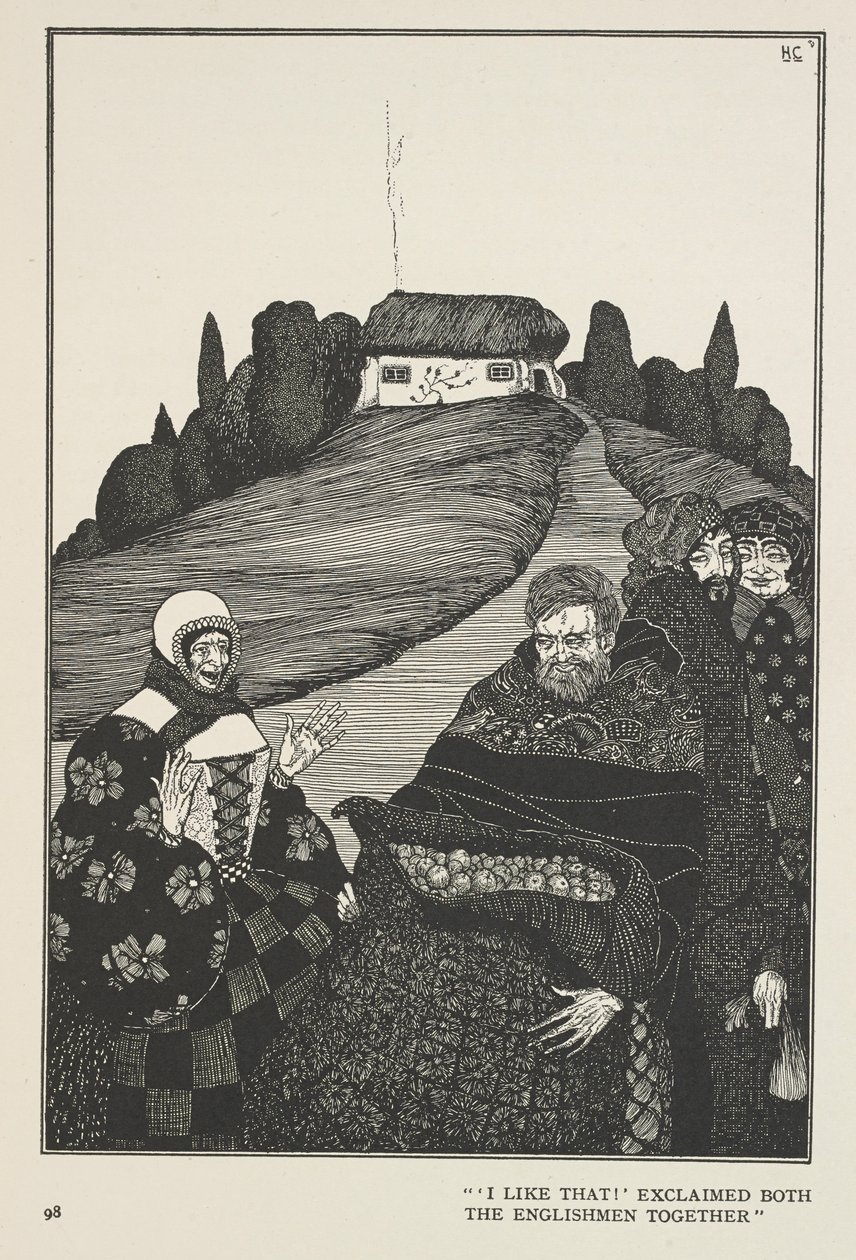Det den gamle mannen gjør er alltid rett "det liker jeg!" utbrøt begge engelskmennene sammen. av Harry Clarke