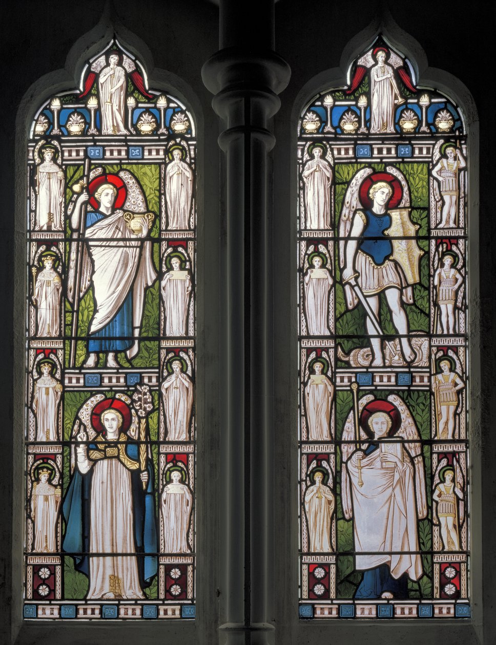 Minley, St Andrew, James Powell & Sons, Harry Ellis Wooldridge, Angels & Archangels, 1870 av Harry Ellis Wooldridge