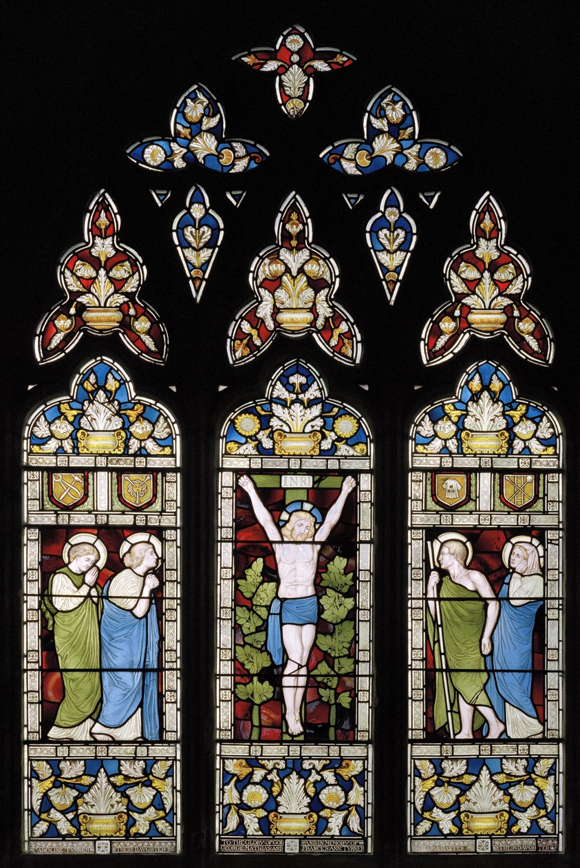 The Crucifixion, East Window, 1872 (farget glass) av Harry Ellis Wooldridge