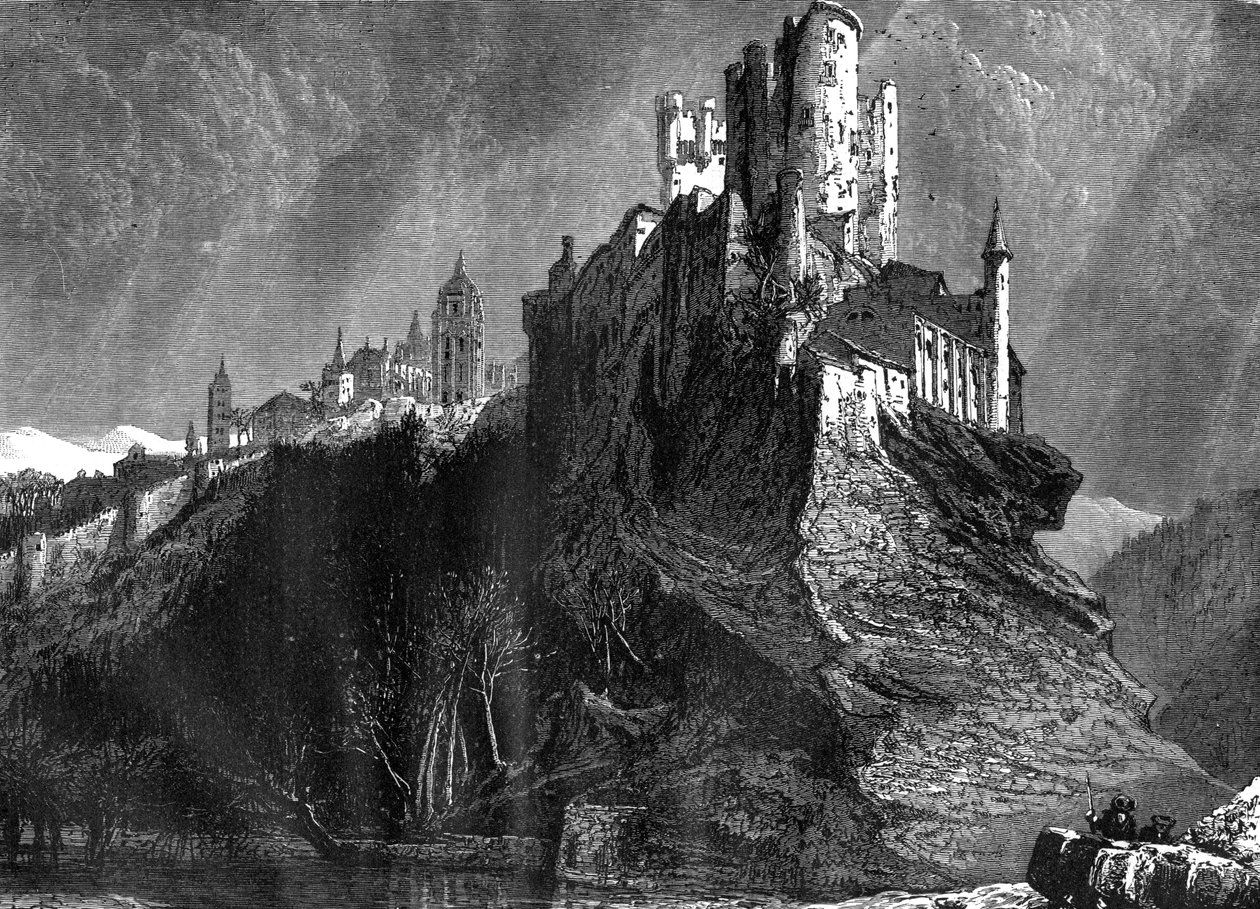 Alcazar i Segovia, Spania, 1800-tallet av Harry Fenn