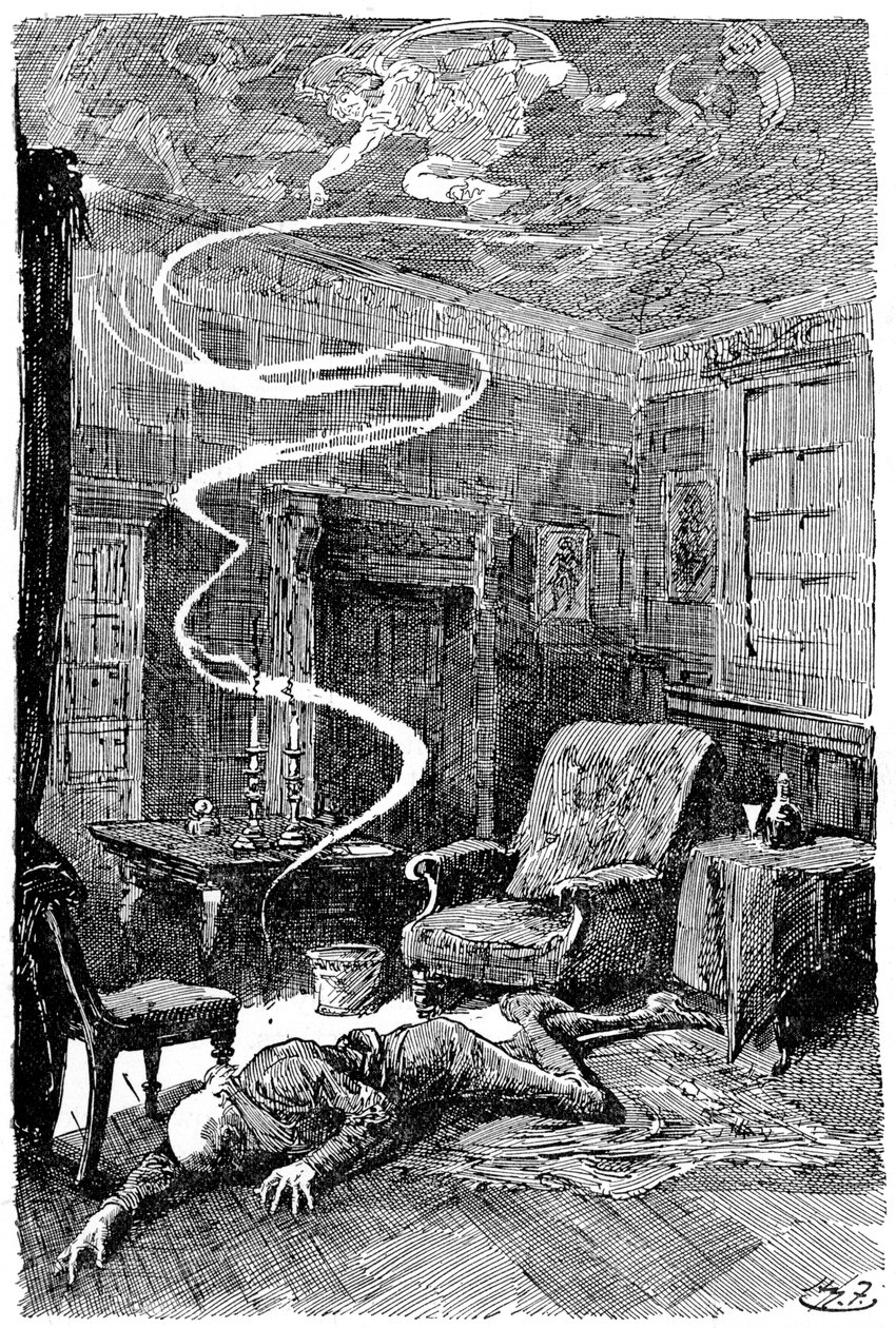Mr Tulkinghorns død, 1912 av Harry Furniss