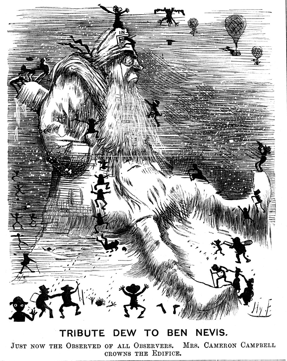 Hyllest Dew til Ben Nevis, 1883 av Harry Furniss