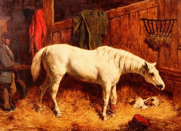 Ferdig for sesongen (panel) av Harry Hall