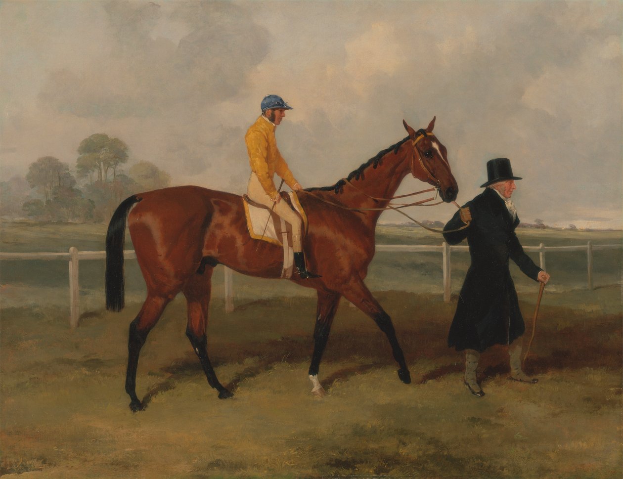 Sir Tatton Sykes leder i hesten 'Sir Tatton Sykes' med William Scott Up av Harry Hall