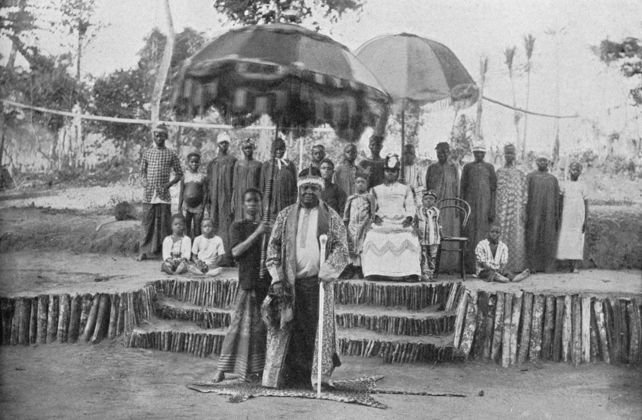 John Boko Cobham, en konge av Old Calabar Sør-Nigeria, 1912 av Harry Johnston