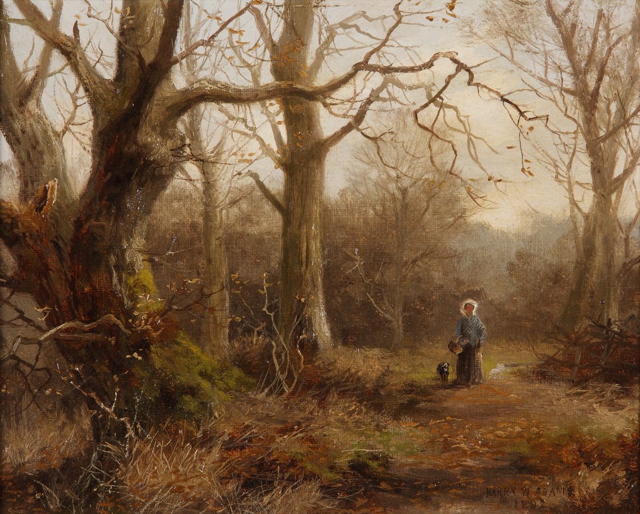 Woodland Scene, 1892 av Harry William Adams