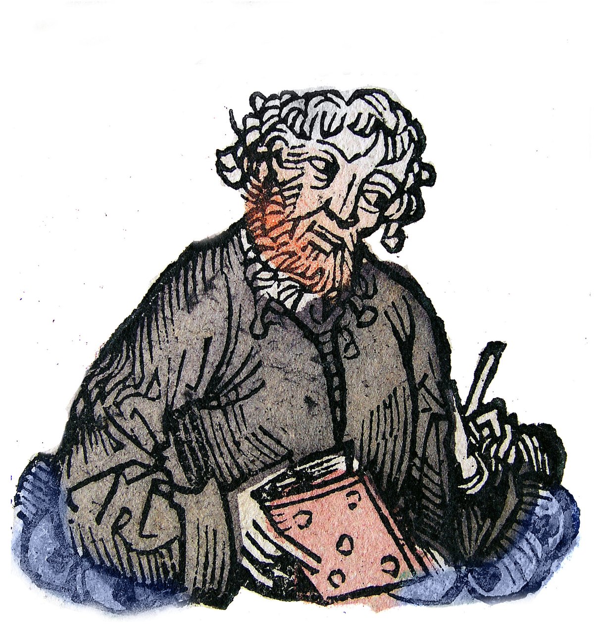 Portrett av Juvenal (Decimus Junius Juvenal) latinsk satirisk poet fra slutten av det 1. århundre. Xylografi av "Chronicles of Nuremberg" av Hartmann Schedel av Hartmann Schedel