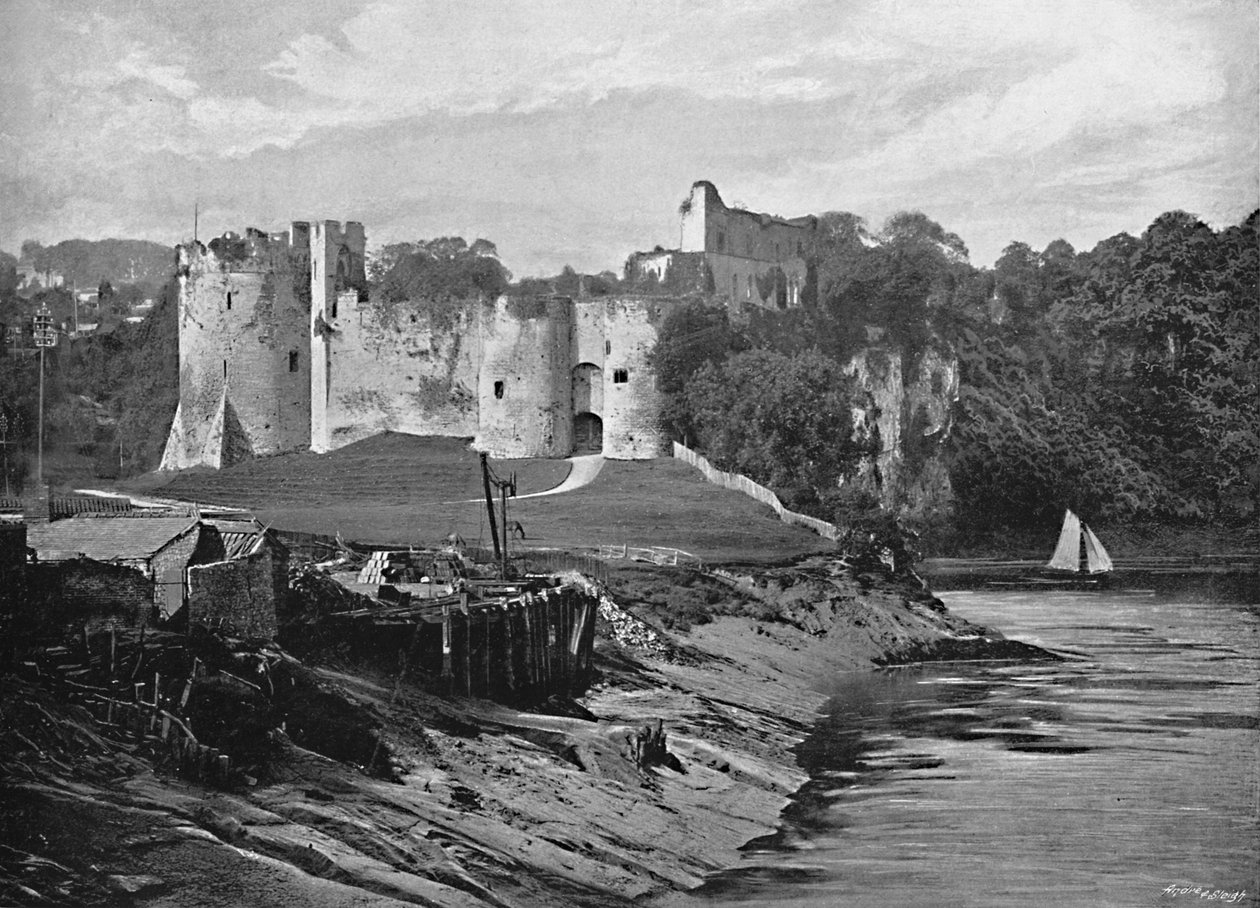 Chepstow Castle, c1896 av Harvey Barton