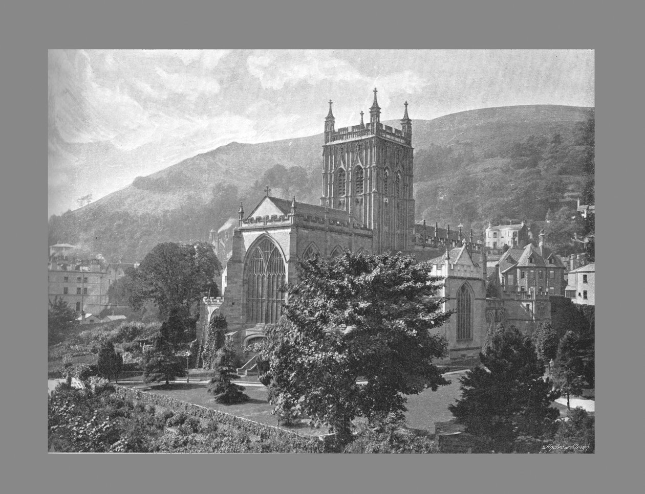 Priory Church, Great Malvern, ca 1900 av Harvey Barton