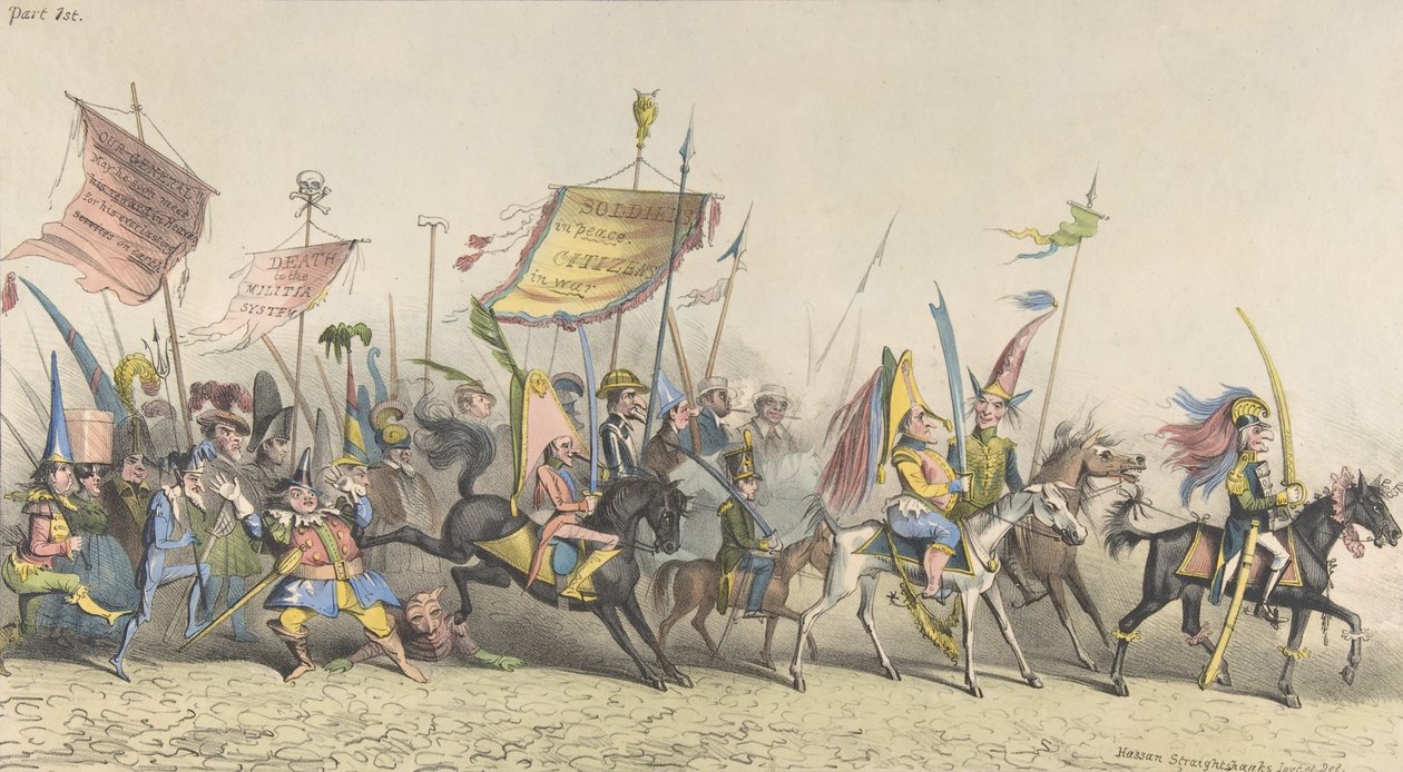 Grand Fantastical Parade, New-York, 2. desember 1833. av Hassan Straightshanks