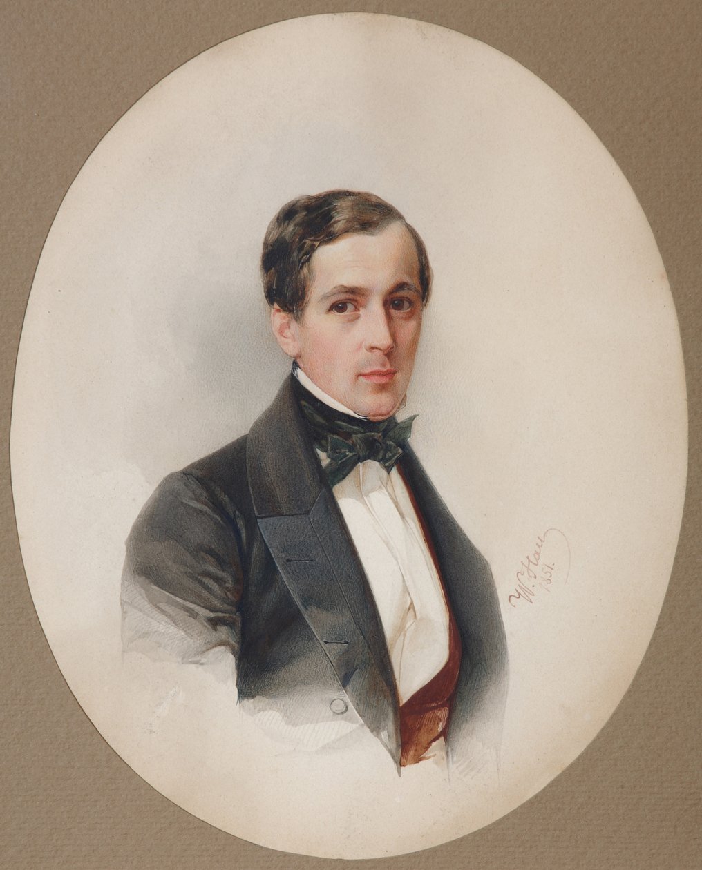 Portrett av Fjodor Nikolaevich Chelishchev 1811-1881, 1851 av Hau