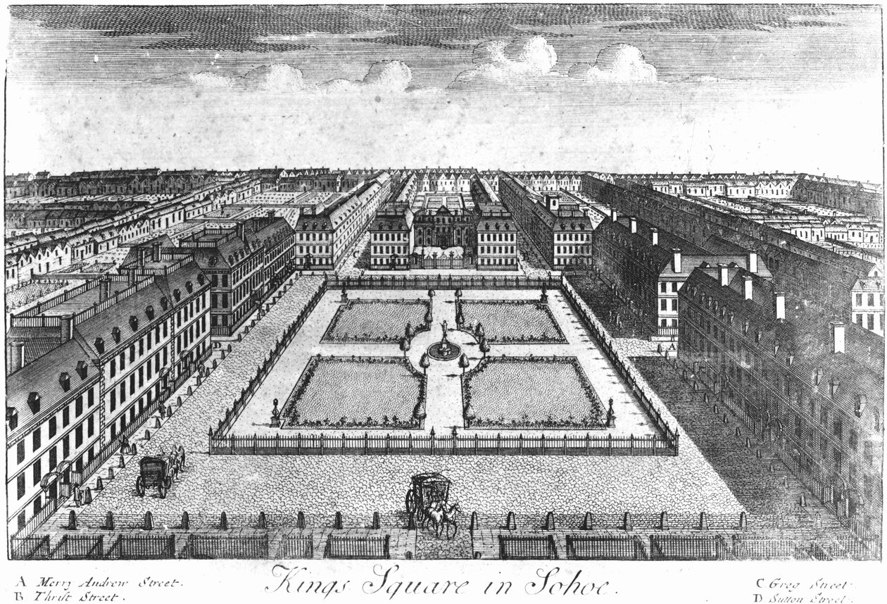 Kings Square Soho, 1720-30 av Haynes King