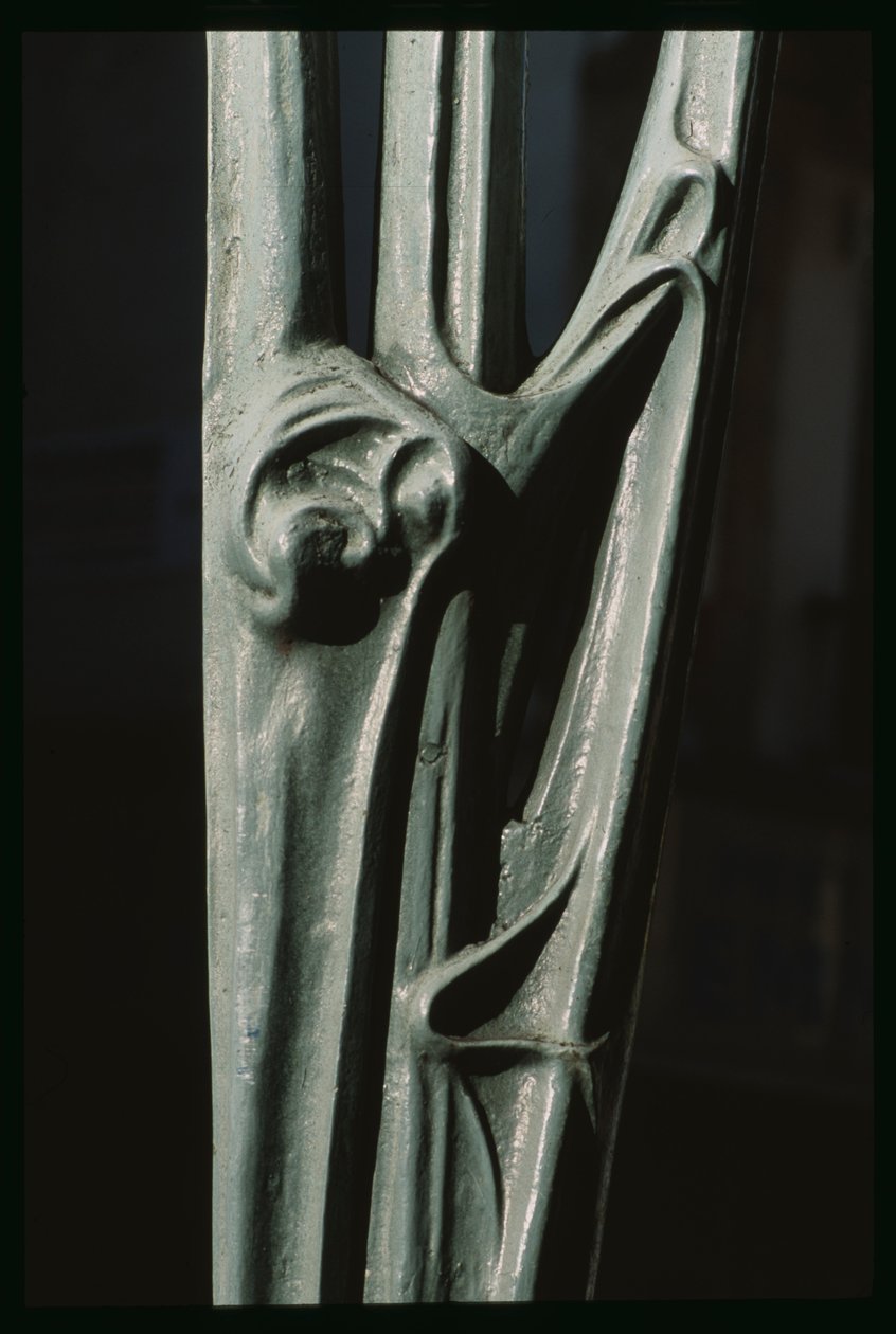 Inngang til en Metropolitan Station, detalj (jern) av Hector Guimard