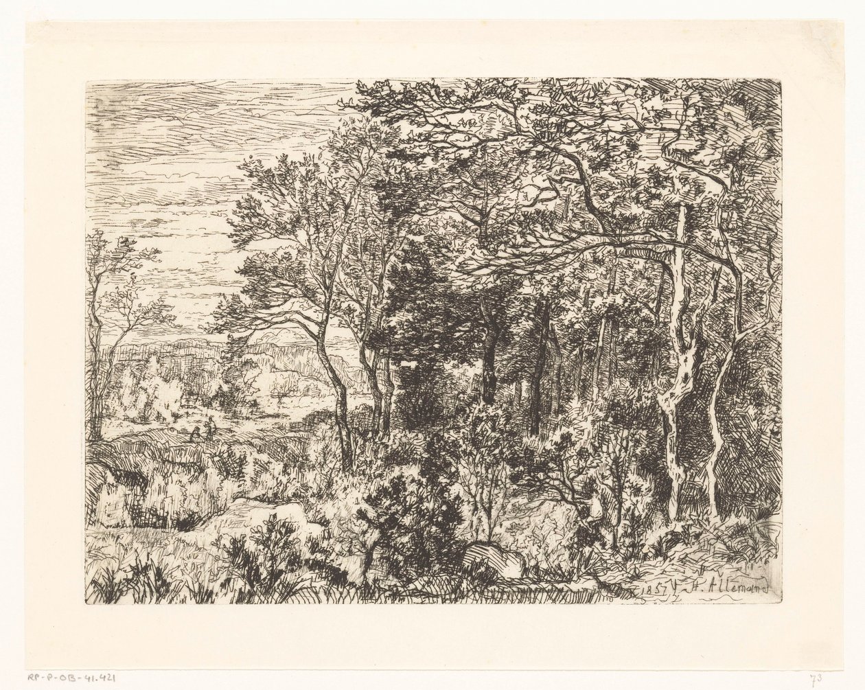 Figurer i utkanten av en skog av Hector Allemand