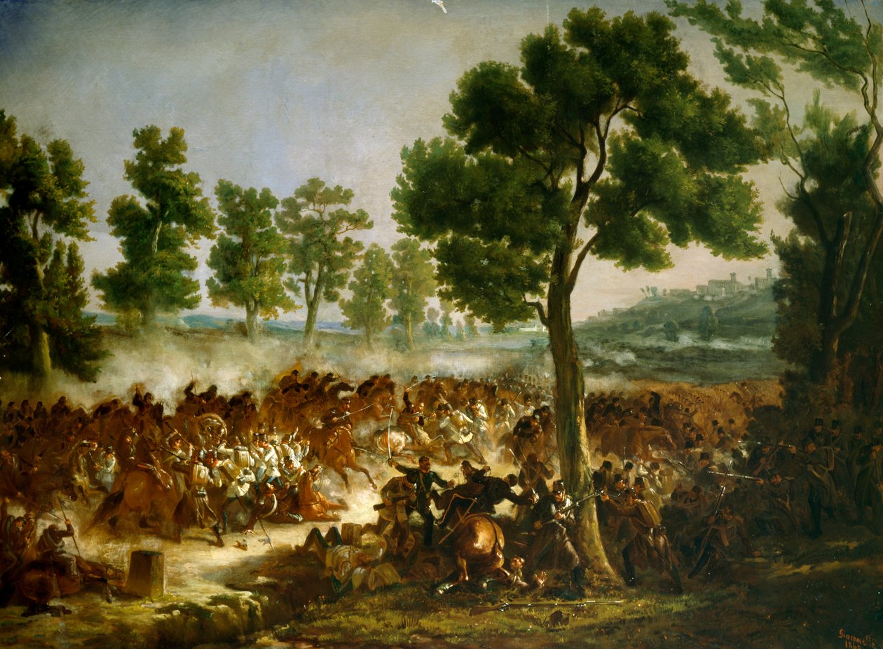 Slaget ved Montebello, 20. mai av Hector Giacomelli