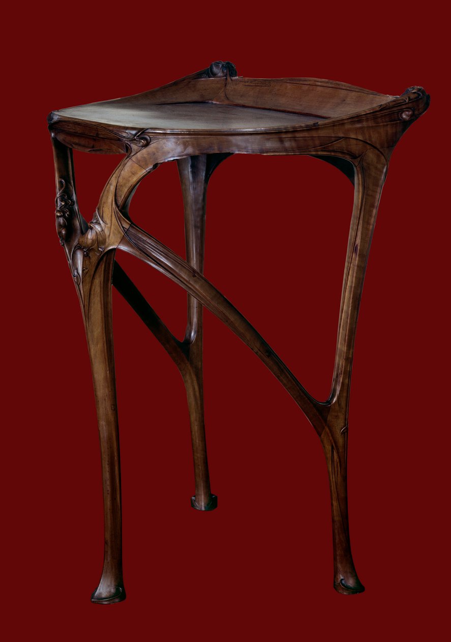 Art Nouveau: bord av pæretre laget av Hector Guimard (1867-1942) 1904-1907 Paris, museum for dekorativ kunst av Hector Guimard