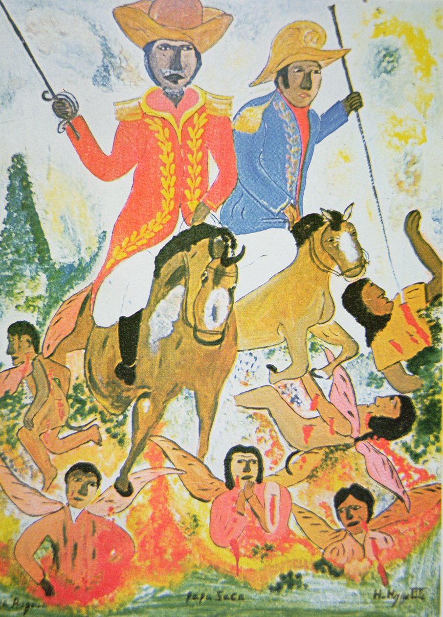 Papa Zaca, Voodoo God of Agriculture (olje om bord) av Hector Hyppolite