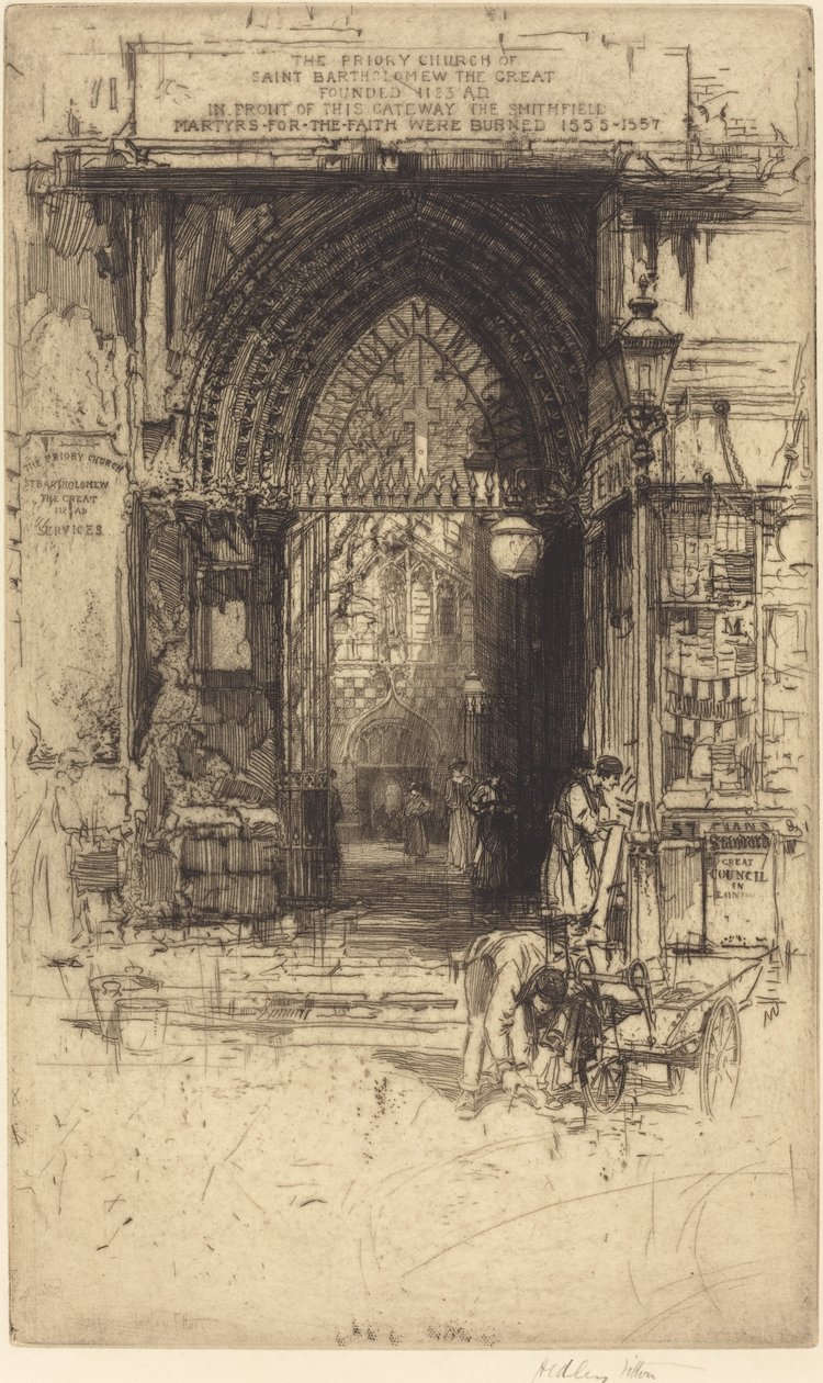 Saint Bartholomew den store, Smithfield av Hedley Fitton
