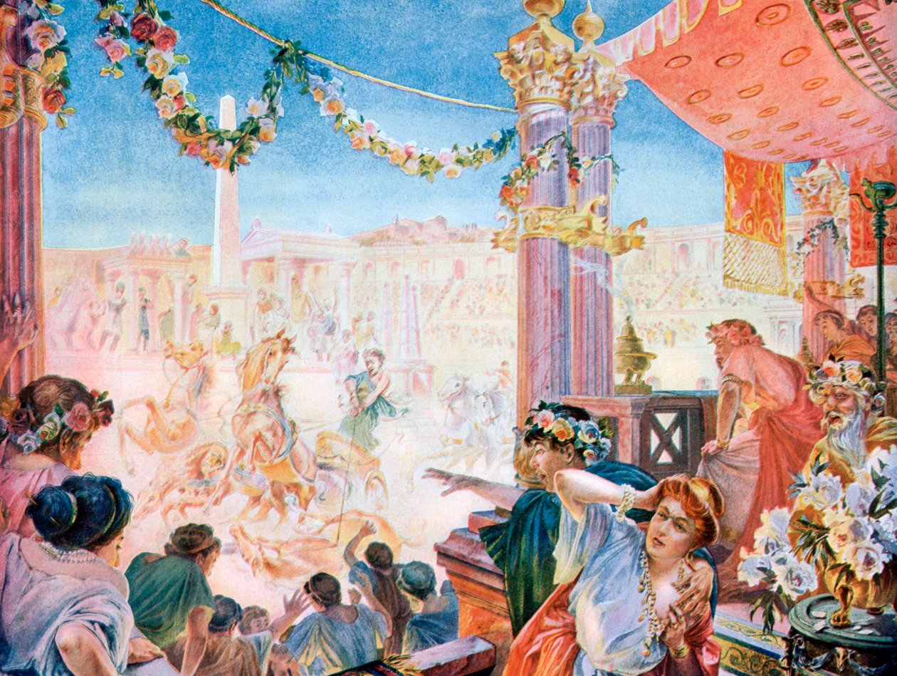 Circus of Nero eller Circus of Caligula, Roma, 1901. av Heilbronn