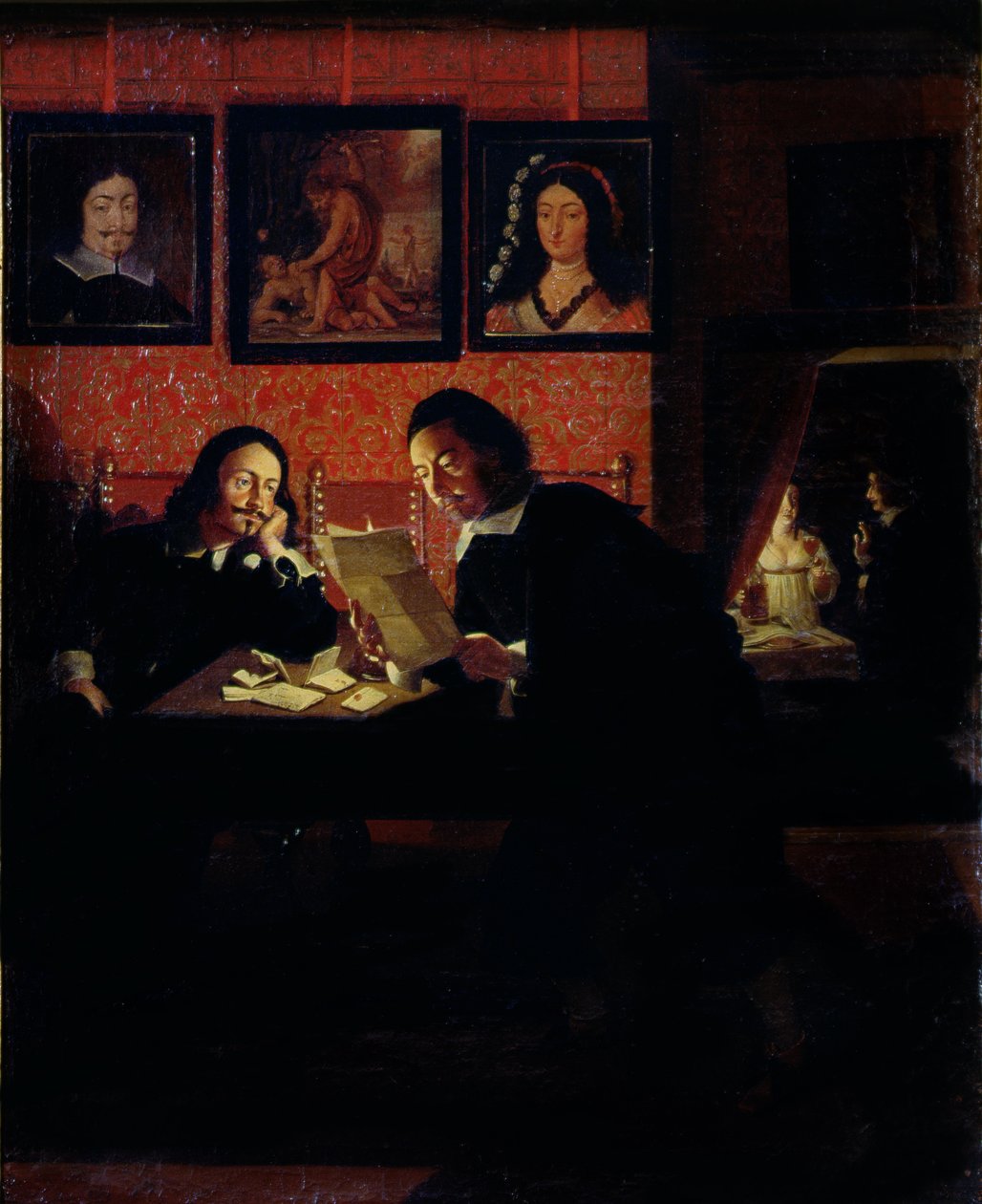 To menn i et studio av Wolfgang Heimbach