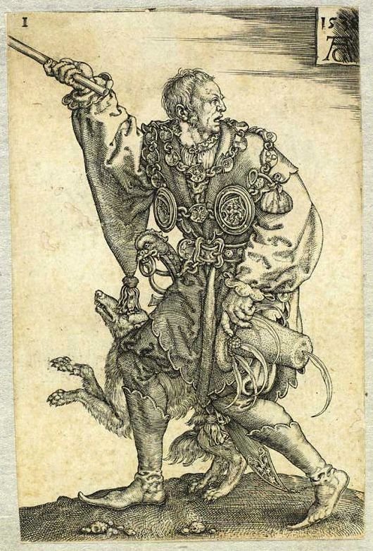 Seremonimesteren [fra serien The great wedding partiers] av Heinrich Aldegrever