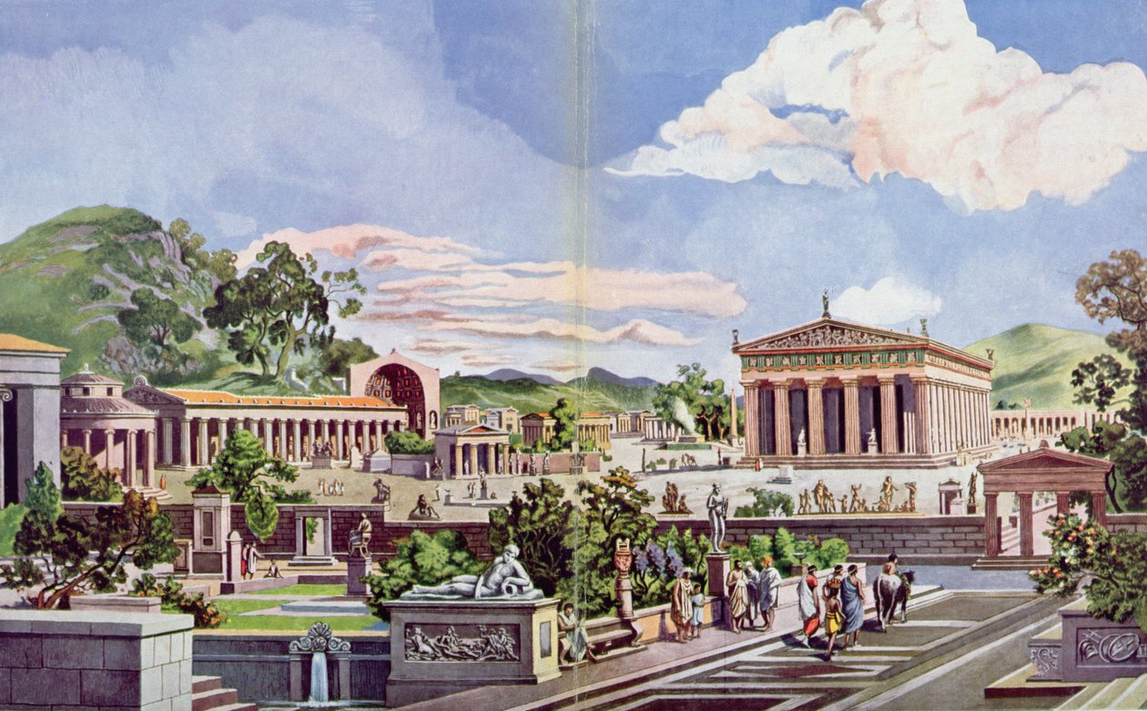 Olympia i den klassiske æra, 1914 _ av Heinrich Gaertner