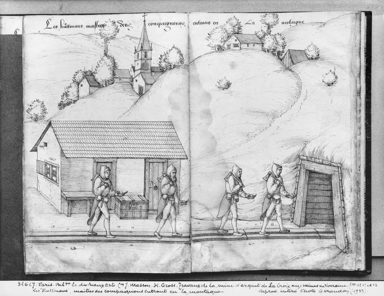 Sølvgruven i La Croix-aux-Mines, Lorraine, fol.12v og fol.13r, 