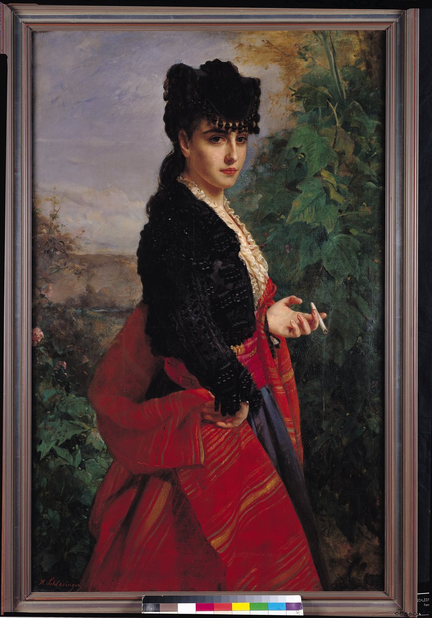 Portrett av en spansk kvinne av Heinrich Wilhelm Schlesinger