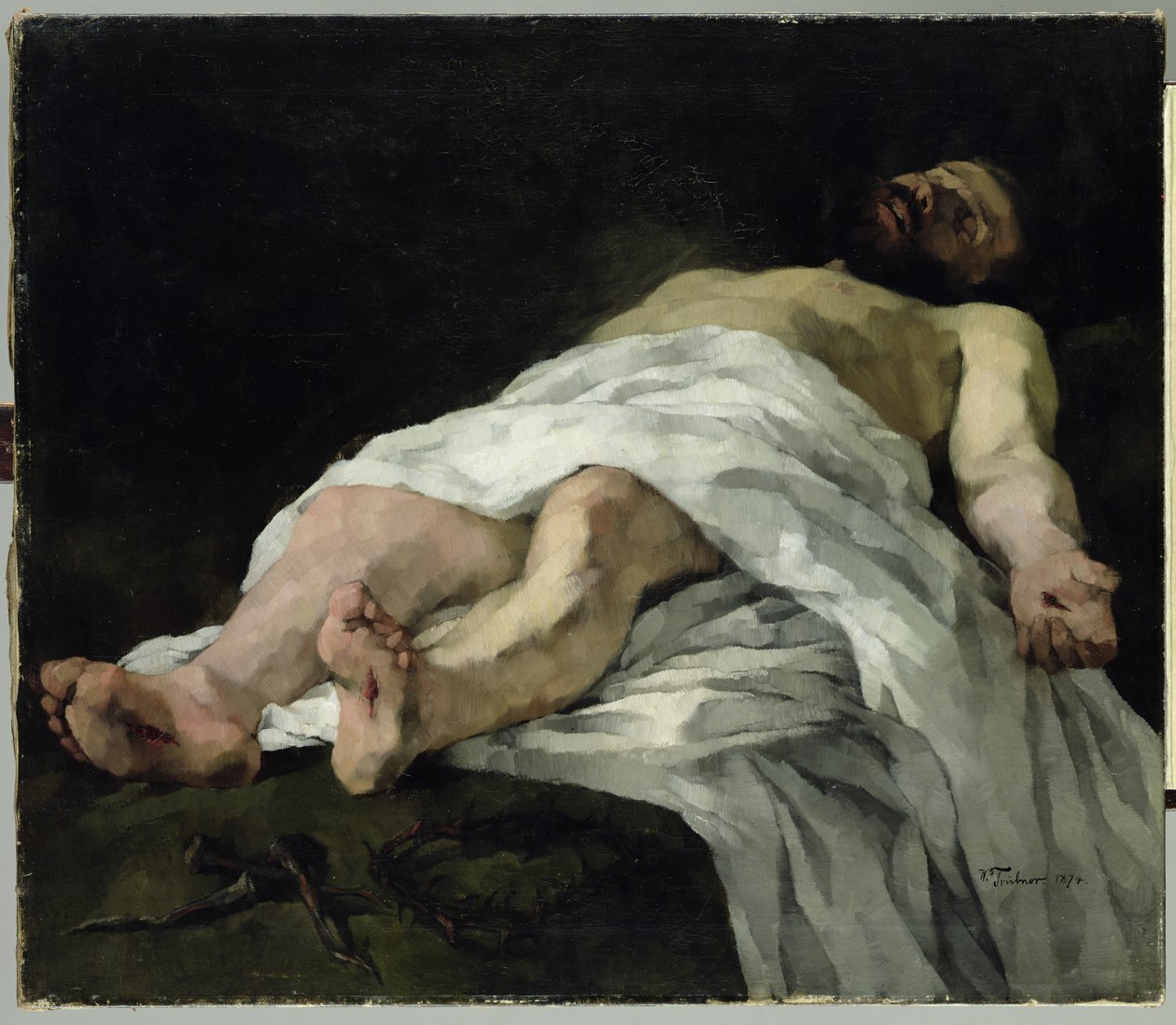 Kristus tatt ned fra korset, 1874 av Heinrich Wilhelm Truebner