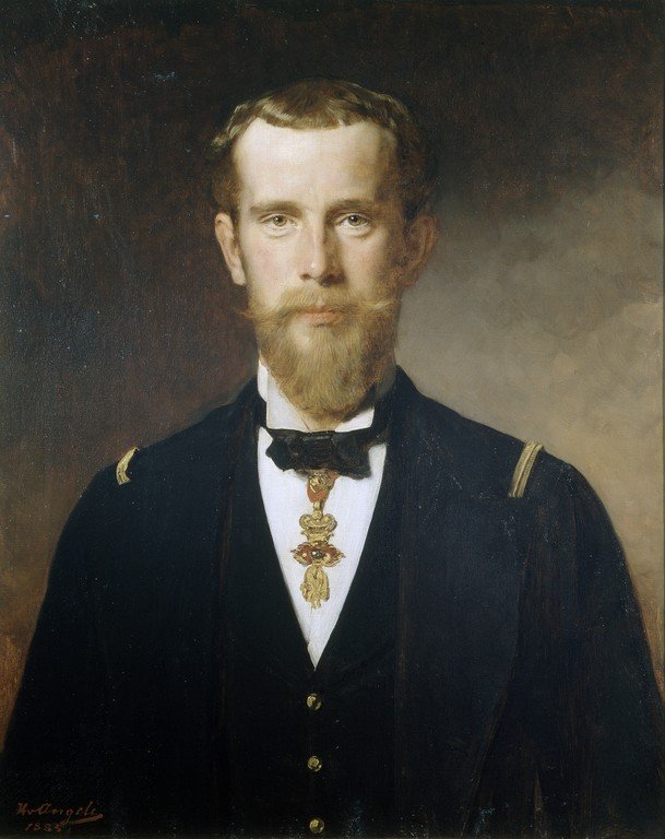 Kronprins Rudolf i marineskjørt med Order of the Golden Fleece av Heinrich von Angeli