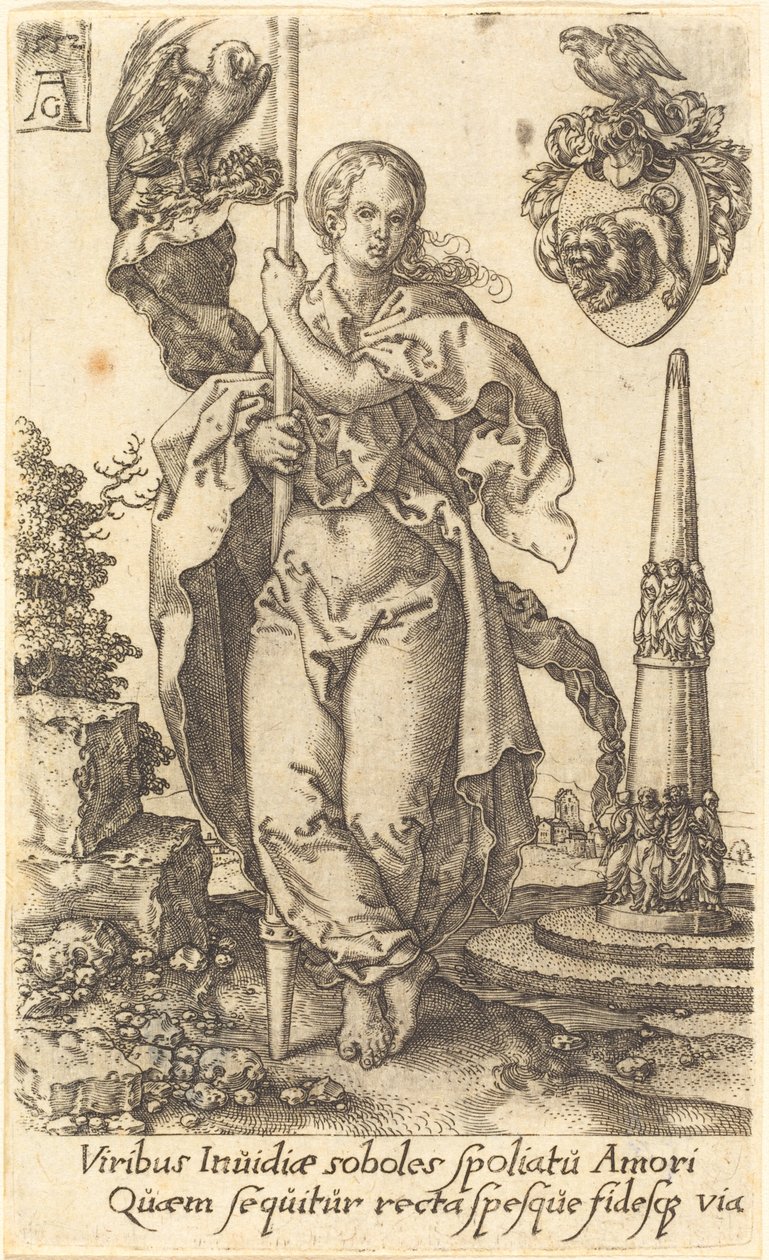 Veldedighet, 1552. av Heinrich Aldegrever