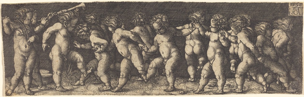 Dansende barn av Heinrich Aldegrever
