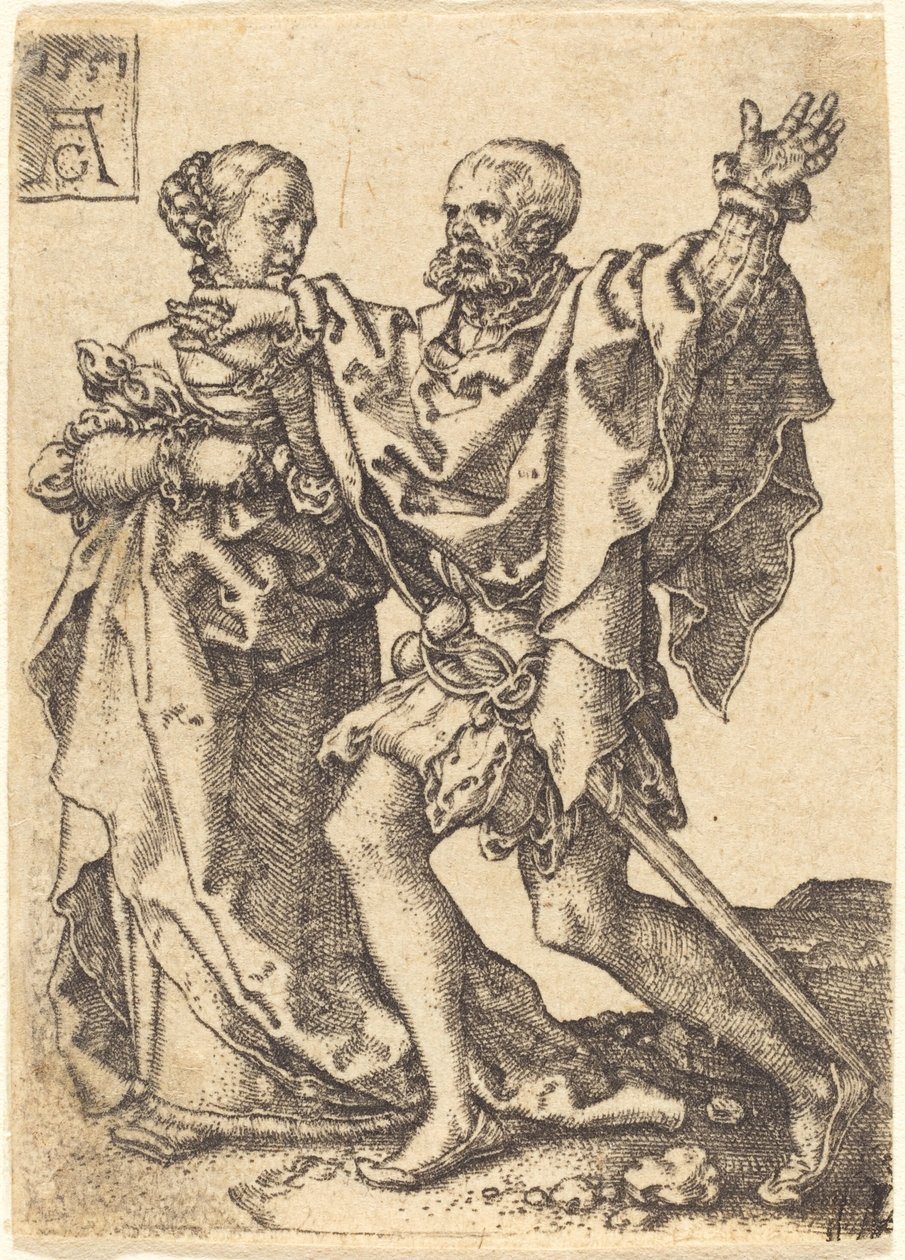 Dansende par av Heinrich Aldegrever
