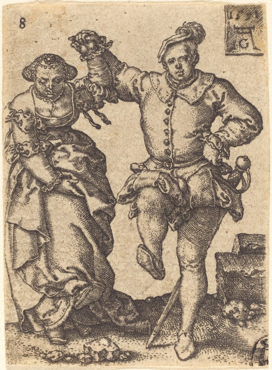 Dansende par av Heinrich Aldegrever