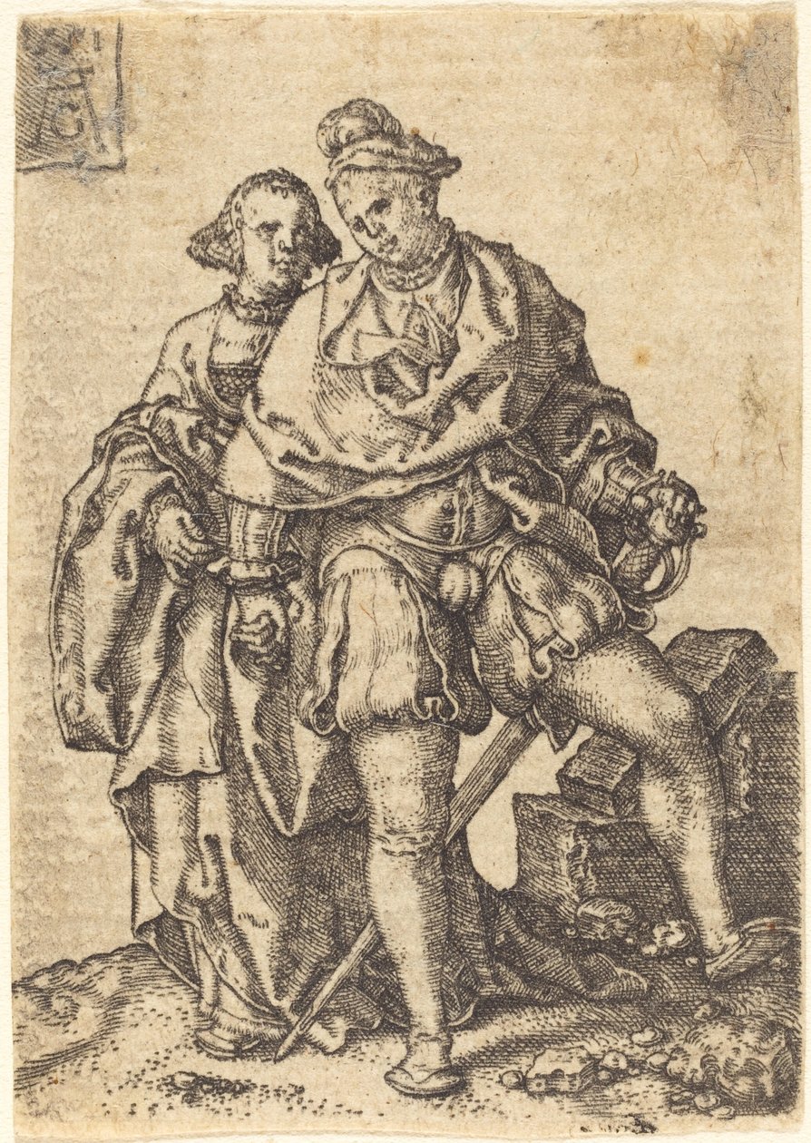 Dansende par av Heinrich Aldegrever