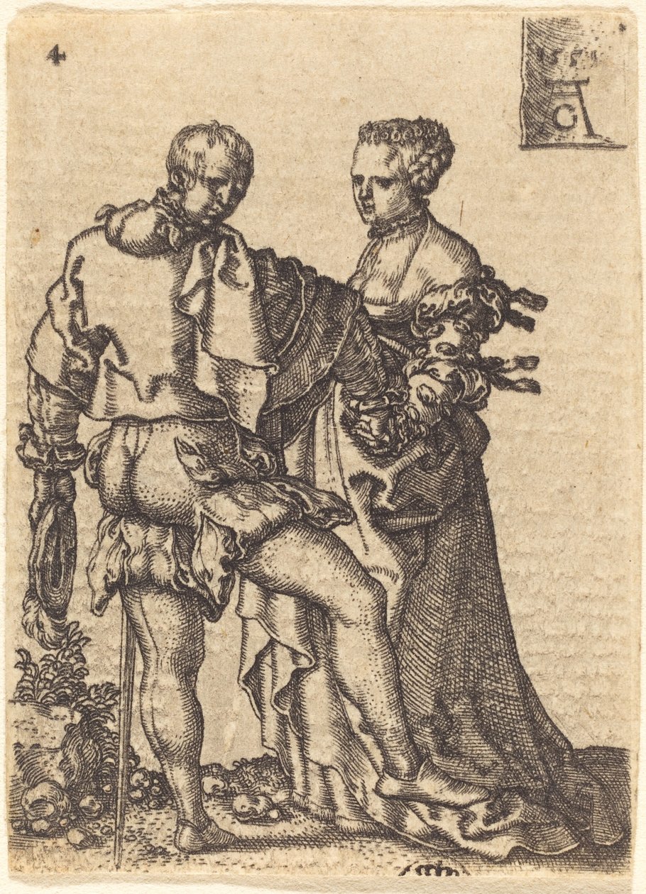 Dansepar, 1551. av Heinrich Aldegrever