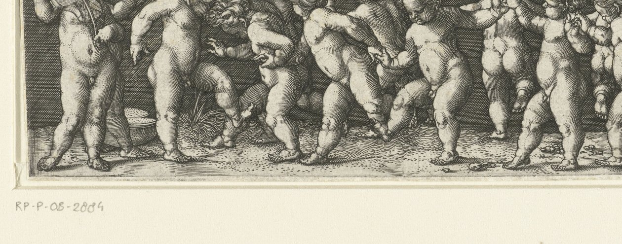 Frisisk med dansende barn av Heinrich Aldegrever