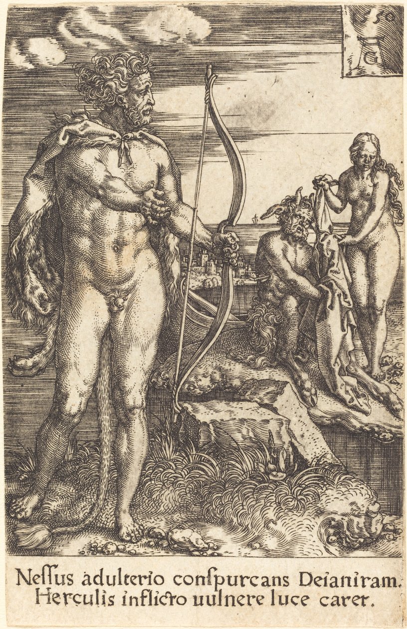 Hercules dreper Nessus av Heinrich Aldegrever