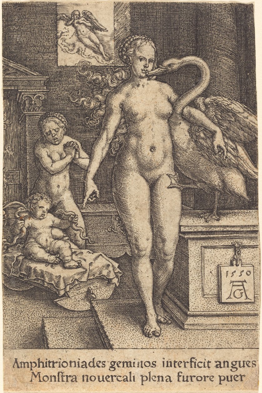 Hercules som barn av Heinrich Aldegrever