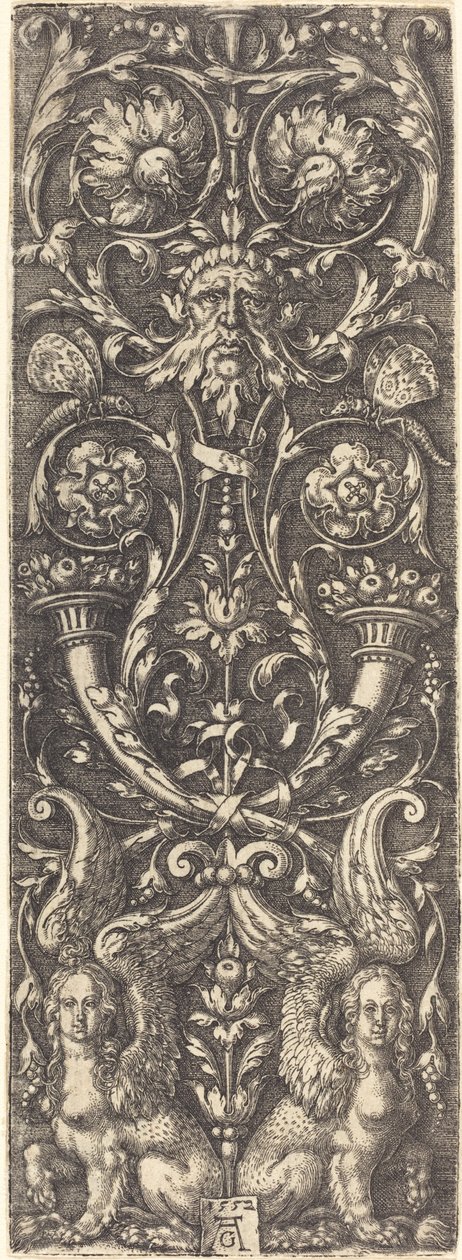 Høy frukt med ornamenter av Heinrich Aldegrever