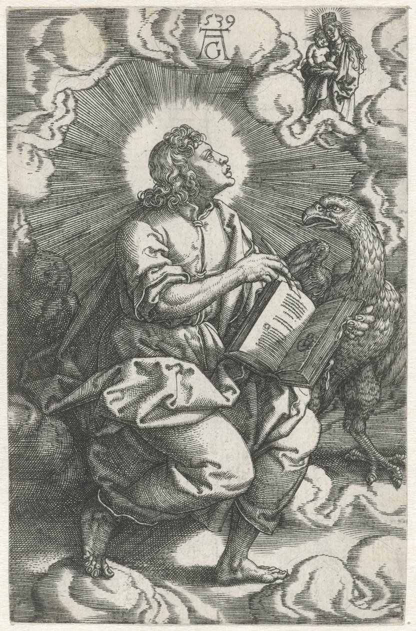 Johannes Fire evangelister (serietittel) av Heinrich Aldegrever