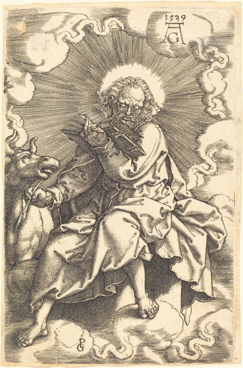 Luke, 1539. av Heinrich Aldegrever